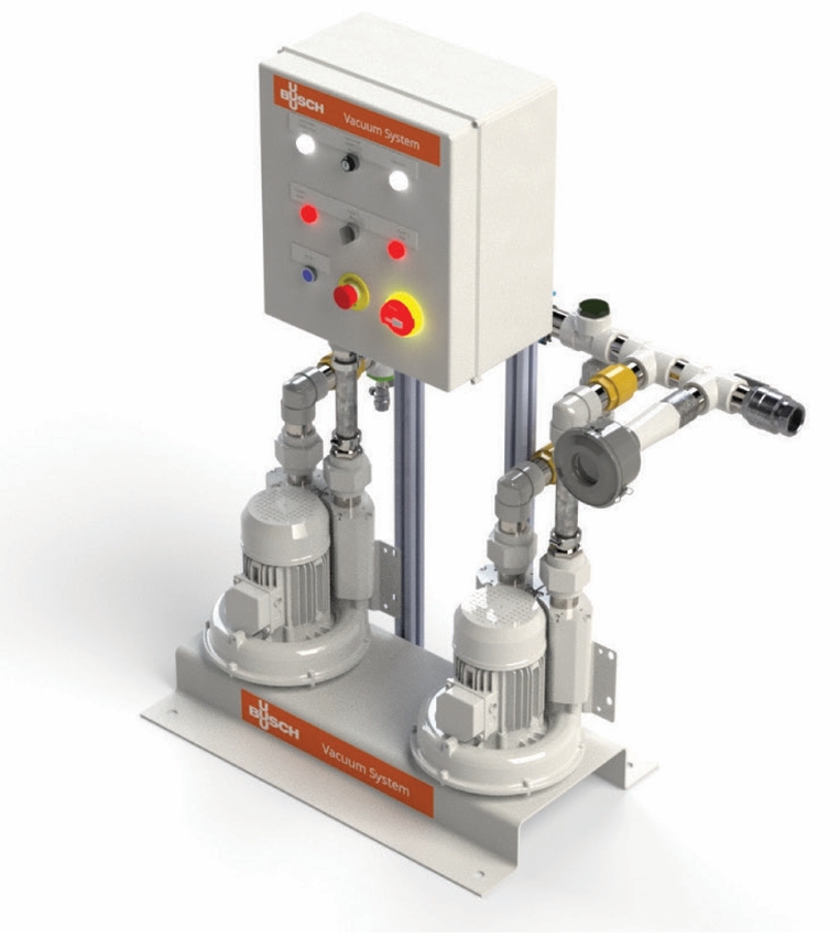 Vacuum pump installation setup